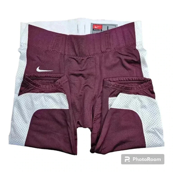 Nike Men's Open Field Football Pants Dark Maroon/ White #615745/670 NWT L or XL - Picture 6 of 8